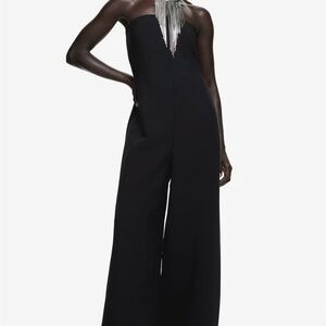 H&M Black Strapless Jumpsuit